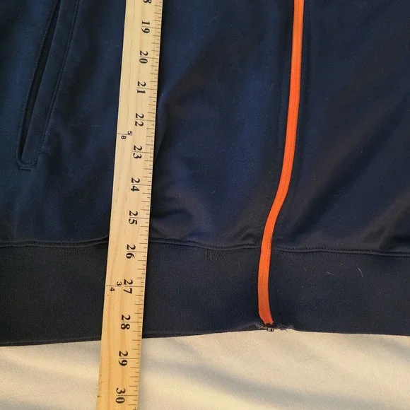 Nike Denver Broncos Men Jacket Blue Navy Full Zip Solid NFL Track‎ Dri Fit Large - Picture 8 of 8